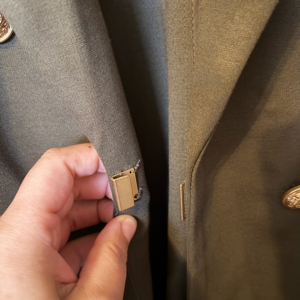 Lane Bryant Olive Blazer with Gold Accents - Picture 7 of 7